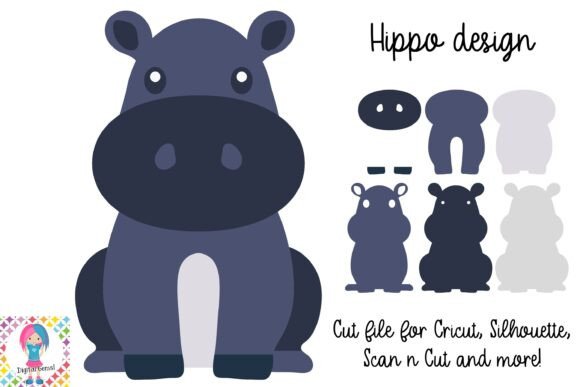 Download Hippo SVG | Animal Paper Craft Design. - Premium Bundle