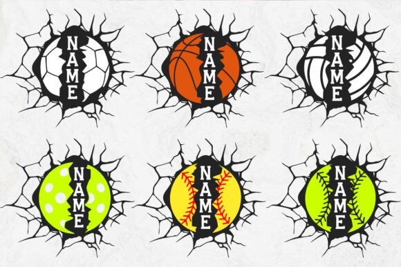 Download Basketball Name Svg, Soccer Ball Name - Premium Bundle